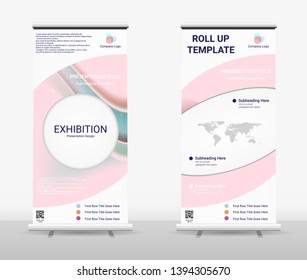 Vertical Roll Up Banner - Signboard Brochure Advertising Flyer Template X-banner