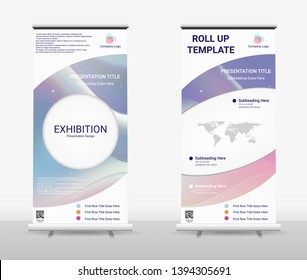 Vertical Roll Up Banner - Signboard Brochure Advertising Flyer Template X-banner