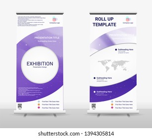 Vertical Roll Up Banner - Signboard Brochure Advertising Flyer Template X-banner