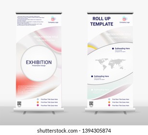 Vertical Roll Up Banner - Signboard Brochure Advertising Flyer Template X-banner