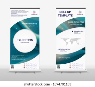 Vertical Roll Up Banner - Signboard Brochure Advertising Flyer Template X-banner