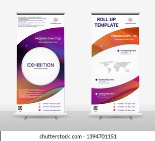 Vertical Roll Up Banner - Signboard Brochure Advertising Flyer Template X-banner