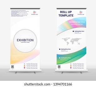 Vertical Roll Up Banner - Signboard Brochure Advertising Flyer Template X-banner