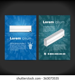 Vertical sale flayers with airconditioner