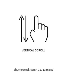 Vertical Scroll icon,vector illustration