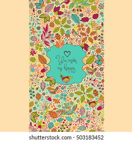 Vertical seamless border card. You make me happy.