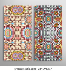 Vertical seamless floral geometric lace patterns set with hand drawn texture for Wedding, Bridal, Valentine's day or Birthday Invitations, fabric or paper print. Vector collection