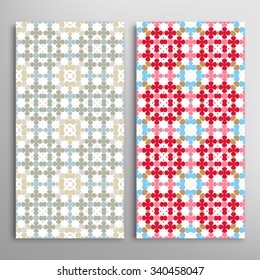 Vertical seamless floral geometric lace patterns set with hand drawn texture for Wedding, Bridal, Valentine's day or Birthday Invitations, fabric or paper print. Vector collection