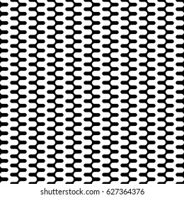 Vertical Seamless Pattern. Geometric Monochrome Texture. Abstract Background. Vector Illustration. Black and white decorative element. Strong structure.