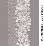 Vertical Seamless pattern lace.