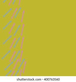 Vertical seamless  pattern of zodiac motif,sagittarius,copy space. Hand drawn.