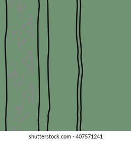 Vertical seamless   pattern of zodiac signs, doodles, libra, capricorn,object, stripes, copy space. Hand drawn.
