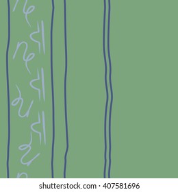Vertical seamless   pattern of zodiac signs, doodles, libra, capricorn,object, stripes, copy space. Hand drawn.