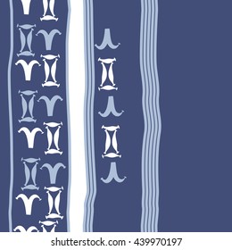 Vertical seamless pattern of zodiac signs, doodles,  object, gemini,aries, stripes, spot, copy space. Hand drawn.