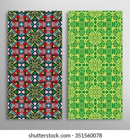 Vertical seamless patterns collection with floral geometric and lace texture for Wedding, Bridal, Valentine's day, greeting cards or Birthday Invitations, fabric or paper print. 