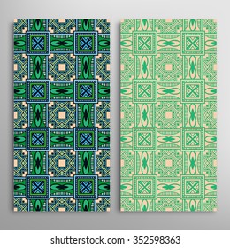 Vertical seamless patterns collection with floral geometric and lace texture for Wedding, Bridal, Valentine's day, greeting cards or Birthday Invitations, fabric or paper print. 