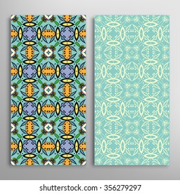 Vertical seamless patterns collection with floral geometric and lace texture for Wedding, Bridal, Valentine's day, greeting cards or Birthday Invitations, fabric or paper print. 