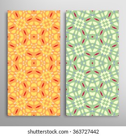 Vertical seamless patterns collection with floral geometric and lace texture for Wedding, Bridal, Valentine's day, greeting cards or Birthday Invitations, fabric or paper print. 
