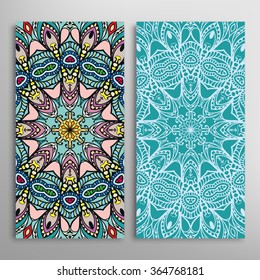 Vertical seamless patterns collection with floral geometric and lace texture for Wedding, Bridal, Valentine's day, greeting cards or Birthday Invitations, fabric or paper print. 