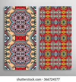 Vertical seamless patterns collection with floral geometric and lace texture for Wedding, Bridal, Valentine's day, greeting cards or Birthday Invitations, fabric or paper print. 