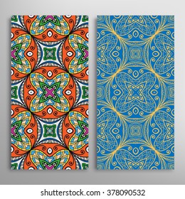 Vertical seamless patterns collection with floral geometric and lace texture for Wedding, Bridal, Valentine's day, greeting cards or Birthday Invitations, fabric or paper print. 