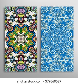 Vertical seamless patterns collection with floral geometric and lace texture for Wedding, Bridal, Valentine's day, greeting cards or Birthday Invitations, fabric or paper print. 