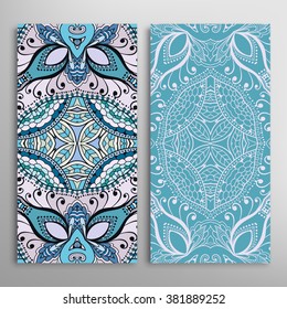 Vertical seamless patterns collection with floral geometric and lace texture for Wedding, Bridal, Valentine's day, greeting cards or Birthday Invitations, fabric or paper print. 