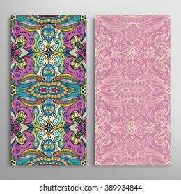 Vertical seamless patterns collection with floral geometric and lace texture for Wedding, Bridal, Valentine's day, greeting cards or Birthday Invitations, fabric or paper print. 