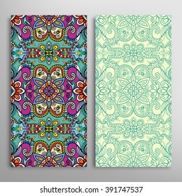 Vertical seamless patterns collection with floral geometric and lace texture for Wedding, Bridal, Valentine's day, greeting cards or Birthday Invitations, fabric or paper print. 