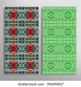 Vertical seamless patterns collection with floral geometric and lace texture for Wedding, Bridal, Valentine's day, greeting cards or Birthday Invitations, fabric or paper print. 