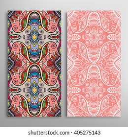 Vertical seamless patterns collection with floral geometric and lace texture for Wedding, Bridal, Valentine's day, greeting cards or Birthday Invitations, fabric or paper print. 