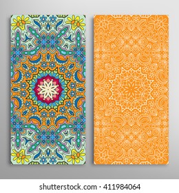 Vertical seamless patterns collection with floral geometric and lace texture for Wedding, Bridal, Valentine's day, greeting cards or Birthday Invitations, fabric or paper print. 