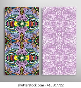 Vertical seamless patterns collection with floral geometric and lace texture for Wedding, Bridal, Valentine's day, greeting cards or Birthday Invitations, fabric or paper print. 