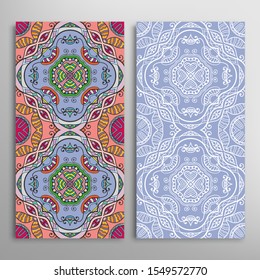 Diseño vertical sin fisuras, textura de encaje geométrico floral para Boda, Día de San Valentín, Tarjeta de felicitación o Invitación de Cumpleaños. Decorativos fondos de doodle impecables. Patrón de fronteras de origen étnico
