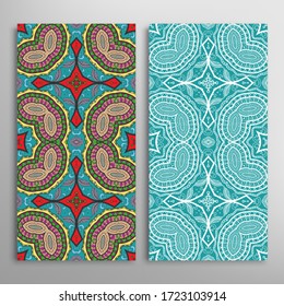Diseño vertical sin fisuras, textura de encaje geométrico floral para Boda, Día de San Valentín, Tarjeta de felicitación o Invitación de Cumpleaños. Decorativos fondos de doodle impecables. Patrón de fronteras de origen étnico