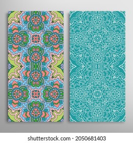 Patrones verticales sin fisuras, textura de encaje geométrico floral para Boda, Día de San Valentín, tarjeta de saludo o Invitación de Cumpleaños. Decorativos fondos de doodle impecables. Patrón de frontera de ornamentos étnicos