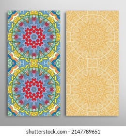 Patrones verticales sin fisuras, textura de encaje geométrico floral para Boda, Día de San Valentín, tarjeta de saludo o Invitación de Cumpleaños. Decorativos fondos de doodle impecables. Patrón de frontera de ornamentos étnicos