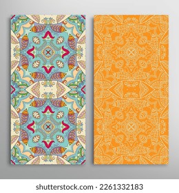 Patrones verticales sin fisuras, textura de encaje geométrico floral para Boda, Día de San Valentín, tarjeta de saludo o Invitación de Cumpleaños. Decorativos fondos de doodle impecables. Patrón de frontera de ornamentos étnicos