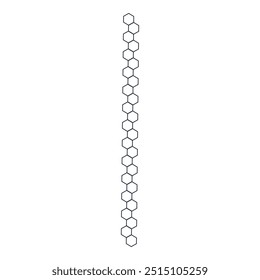 Costura vertical sem costura. Zigue-zague bordado preto, linha e borda franja padrão de costura para design têxtil, elemento de costura. Ícone isolado do vetor. Máquina de costura costura infinita costura, costurando divisores branco