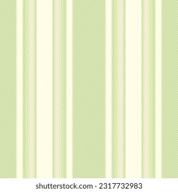 Vertical seamless stripe of fabric lines vector with a textile pattern background texture in light and green colors.