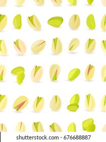 vertical seamless texture with pistachios for your design 