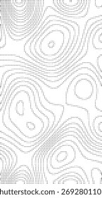 vertical seamless topographic pattern with layered rings, airy white space, refined minimalist linework perfect for phone wallpapers banners and scrollable ui panels