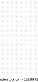 Vertical seamless vector blue print grid paper with black dots and white background. Seamless vector grid technology background.