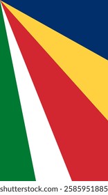 Vertical Seychelles Flag Vector Images