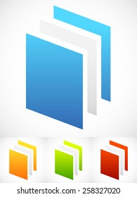 Vertical Sheets Icons - Paper sheets, Paper Stacks or Generic Icons