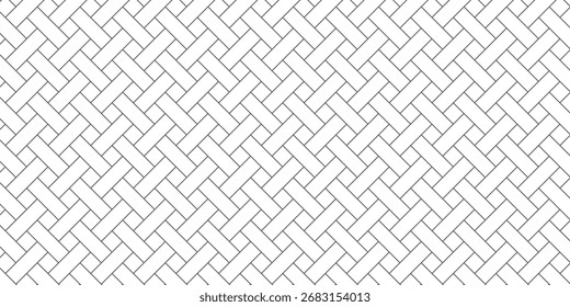 Vertical short bricks crossed with lines forming modern geometric textured background