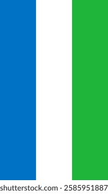 Vertical Sierra Leone Flag Vector Images