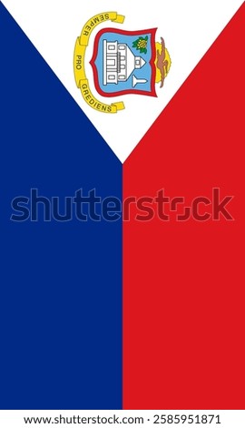 Vertical Sint Maarten Flag Vector Images