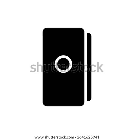 Vertical Slab with Circle Notch and Modern Minimalist Design