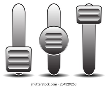 Vertical slider, adjuster templates.